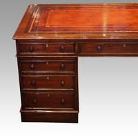 Victorian Mahogany Pedestal Desk (9 of 10) Victorian Mahogany Pedestal Desk (9 of 10)