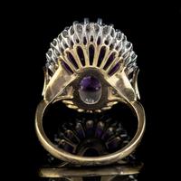 Vintage Amethyst Diamond Cocktail Ring 18ct Gold 12ct Amethyst Circa 1980 (5 of 8) Vintage Amethyst Diamond Cocktail Ring 18ct Gold 12ct Amethyst Circa 1980 (5 of 8)