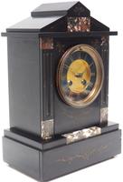 Antique French Slate & Marble Mantel Clock 8 Day Striking Mantle Clock (9 of 10) Antique French Slate & Marble Mantel Clock 8 Day Striking Mantle Clock (9 of 10)