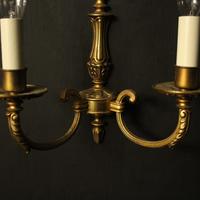 French Pair Of Gilded Brass Antique Wall Lights (10 of 10) French Pair Of Gilded Brass Antique Wall Lights (10 of 10)