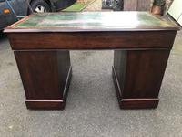 Antique Mahogany Pedestal Writing Desk (10 of 11) Antique Mahogany Pedestal Writing Desk (10 of 11)