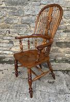 Pair of Antique Broad Arm Windsor Chairs (20 of 28) Pair of Antique Broad Arm Windsor Chairs (20 of 28)