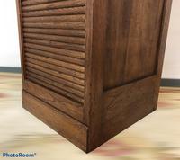 Antique French Tall Filing Cabinet Tambour Roller Shutter (4 of 10) Antique French Tall Filing Cabinet Tambour Roller Shutter (4 of 10)