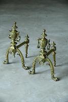 Pair of Brass Fire Dogs (9 of 12) Pair of Brass Fire Dogs (9 of 12)