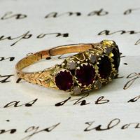 The Antique Victorian 1890 Garnet & Stone Ring (3 of 4) The Antique Victorian 1890 Garnet & Stone Ring (3 of 4)