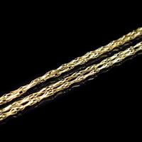 Antique Victorian 9ct 9K Gold Fancy Faceted Long Guard Muff Chain Necklace (5 of 9) Antique Victorian 9ct 9K Gold Fancy Faceted Long Guard Muff Chain Necklace (5 of 9)