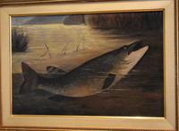 English Naive School Oil of a Pike (5 of 6) English Naive School Oil of a Pike (5 of 6)