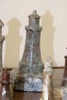 Rare Marble Collection of 9 Carved Lighthouse (14 of 15) Rare Marble Collection of 9 Carved Lighthouse (14 of 15)