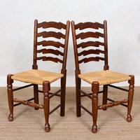 6 Oak Elm Rushwork Country Dining Chairs (4 of 10) 6 Oak Elm Rushwork Country Dining Chairs (4 of 10)