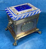 Arts & Crafts Glass and Brass Single Tea Caddy. (9 of 18) Arts & Crafts Glass and Brass Single Tea Caddy. (9 of 18)