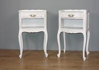Pair of White Painted Bedside Tables (2 of 9) Pair of White Painted Bedside Tables (2 of 9)