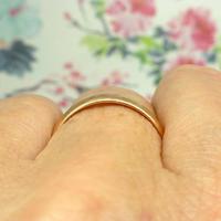 English Antique 9ct Rose Gold Wedding Band 1920's (9 of 10) English Antique 9ct Rose Gold Wedding Band 1920's (9 of 10)