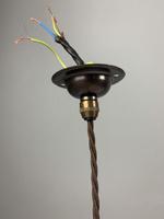 Moonstone Pendant Ceiling Light; Original Shade & Gallery; Rewired (4 of 7) Moonstone Pendant Ceiling Light; Original Shade & Gallery; Rewired (4 of 7)