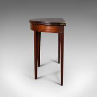 Antique Folding Tea Table, English, Mahogany, Side, Demi Lune, Georgian c.1800 (6 of 12) Antique Folding Tea Table, English, Mahogany, Side, Demi Lune, Georgian c.1800 (6 of 12)