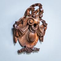 Carved Walnut Cartouche (2 of 6) Carved Walnut Cartouche (2 of 6)