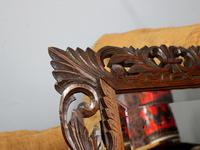 Late 19th Century French Carved Oak Cushion Mirror (4 of 4) Late 19th Century French Carved Oak Cushion Mirror (4 of 4)