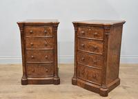 Pair of Walnut Bedside Chests of Drawers attributed to Gillows (7 of 7) Pair of Walnut Bedside Chests of Drawers attributed to Gillows (7 of 7)