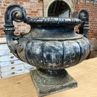 Large 19th Century Cast Iron Urn by Durenne (4 of 4) Large 19th Century Cast Iron Urn by Durenne (4 of 4)