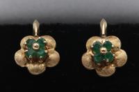 Edwardian Gold Emerald Earrings (2 of 2) Edwardian Gold Emerald Earrings (2 of 2)