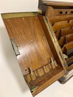 Victorian Burr Walnut Brass Bound Desktop Stationery Cabinet (7 of 15) Victorian Burr Walnut Brass Bound Desktop Stationery Cabinet (7 of 15)