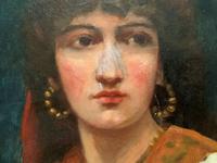 Fine Original 19th Century Antique Portrait Oil Painting of a Stunning Young Gypsy Girl (6 of 11) Fine Original 19th Century Antique Portrait Oil Painting of a Stunning Young Gypsy Girl (6 of 11)