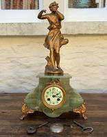Elegant Tall 19th Century French Gilt Metal & Onyx Garniture Mantel Statue Clock Set (7 of 13) Elegant Tall 19th Century French Gilt Metal & Onyx Garniture Mantel Statue Clock Set (7 of 13)