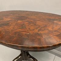 18th Century Segmented Oval Yew Wood Wine Table (7 of 7) 18th Century Segmented Oval Yew Wood Wine Table (7 of 7)