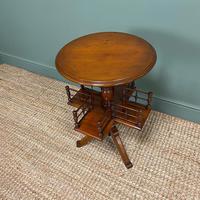 Antique Walnut Revolving Victorian Bookstand Table (5 of 6) Antique Walnut Revolving Victorian Bookstand Table (5 of 6)