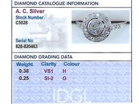 0.63 ct Diamond and Platinum Cluster Ring - Antique Circa 1925 (4 of 9) 0.63 ct Diamond and Platinum Cluster Ring - Antique Circa 1925 (4 of 9)