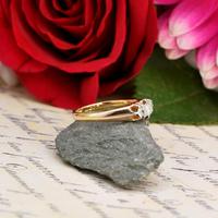 The Antique White Tipped Three Diamond Ring (3 of 6) The Antique White Tipped Three Diamond Ring (3 of 6)
