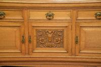 Edwardian Light Oak Carved Mirror-back Sideboard (6 of 17) Edwardian Light Oak Carved Mirror-back Sideboard (6 of 17)