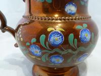 Charming 19th Century Copper Lustre Floral Jug (5 of 7) Charming 19th Century Copper Lustre Floral Jug (5 of 7)