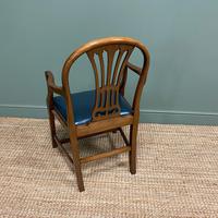 Elegant Pair of Edwardian Walnut Hepplewhite Design Antique Carver Chairs (6 of 7) Elegant Pair of Edwardian Walnut Hepplewhite Design Antique Carver Chairs (6 of 7)