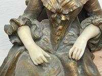 Important Art Nouveau Bronze Marble Seated Lady Sculpture By Xavier Raphanel (7 of 39) Important Art Nouveau Bronze Marble Seated Lady Sculpture By Xavier Raphanel (7 of 39)