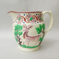 Attractive Pink Lustre Creamware Jug With Deer c.1820 (2 of 7) Attractive Pink Lustre Creamware Jug With Deer c.1820 (2 of 7)
