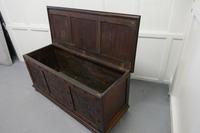 Large 18th Century Carved Oak Coffer (5 of 7) Large 18th Century Carved Oak Coffer (5 of 7)