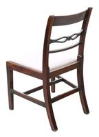 Pair of Georgian mahogany dining side hall bedroom chairs C1800 (3 of 7) Pair of Georgian mahogany dining side hall bedroom chairs C1800 (3 of 7)