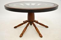 Vintage Glass Top Wagon Wheel Coffee Table (6 of 6) Vintage Glass Top Wagon Wheel Coffee Table (6 of 6)