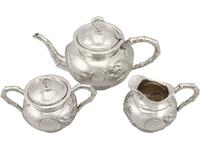 Chinese Export Silver Three Piece Tea Service - Antique Circa 1900 (15 of 15) Chinese Export Silver Three Piece Tea Service - Antique Circa 1900 (15 of 15)