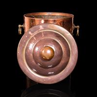 Antique Fireside Bin, English, Copper, Brass, Decorative, Scuttle, Edwardian (3 of 12) Antique Fireside Bin, English, Copper, Brass, Decorative, Scuttle, Edwardian (3 of 12)