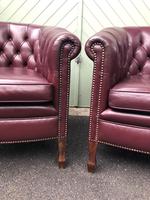 Pair of Antique Leather Gentleman's Club Armchairs (4 of 8) Pair of Antique Leather Gentleman's Club Armchairs (4 of 8)
