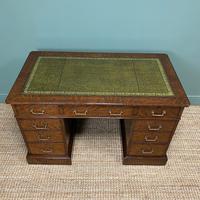 Quality Oak Victorian Antique Pedestal Desk (4 of 8) Quality Oak Victorian Antique Pedestal Desk (4 of 8)