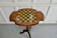 19th Century Inlaid Burr Walnut, Games Table (5 of 9) 19th Century Inlaid Burr Walnut, Games Table (5 of 9)