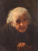 20th century oil on canvas depicting an elderly gentlemen (3 of 3) 20th century oil on canvas depicting an elderly gentlemen (3 of 3)