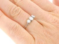 1.00ct Diamond & Platinum Trilogy Ring c.1925 (8 of 9) 1.00ct Diamond & Platinum Trilogy Ring c.1925 (8 of 9)