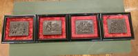 Interesting Set of Twelve Welsh Slate Hand-Carved Plaques (16 of 17) Interesting Set of Twelve Welsh Slate Hand-Carved Plaques (16 of 17)