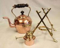 Antique Copper & Brass Kettle on Stand (2 of 7) Antique Copper & Brass Kettle on Stand (2 of 7)