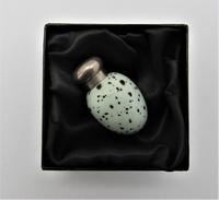 James Macintyre / Sanders & Shepherd Porcelain Egg Scent BOTTLE Silver Top 1888 (4 of 8) James Macintyre / Sanders & Shepherd Porcelain Egg Scent BOTTLE Silver Top 1888 (4 of 8)