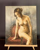 Mid Century Signed Oil on Canvas Female Nude (5 of 6) Mid Century Signed Oil on Canvas Female Nude (5 of 6)
