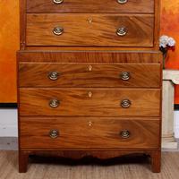 Chest on Chest of Drawers 19th Century Inlaid Mahogany (10 of 11) Chest on Chest of Drawers 19th Century Inlaid Mahogany (10 of 11)